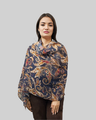 Whispers in Cotton: A Tale of Timeless Grace in Blue Paisley Prints