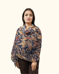 Whispers in Cotton: A Tale of Timeless Grace in Blue Paisley Prints