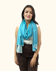 The Belmont Modal Reversible Scarf in Blue