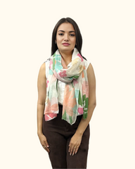 Whispers in Cotton: A Tale of Timeless Grace in Beige Floral Prints