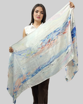 Vellon Micro Modal Print in white