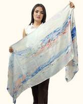 Vellon Micro Modal Print in white