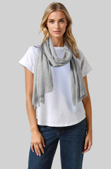 Whispers in Cotton: A Tale of Timeless Grace in Light Grey