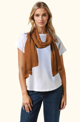 The Belmont Modal Reversible Scarf in Brown