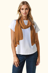 The Belmont Modal Reversible Scarf in Orange