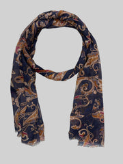 Whispers in Cotton: A Tale of Timeless Grace in Blue Paisley Prints