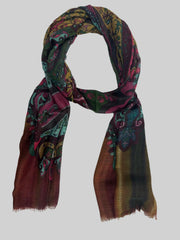 The Pashmina Poem: Wool Scarf in Brown