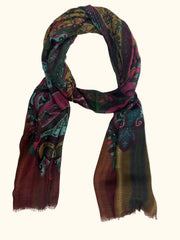 The Pashmina Poem: Wool Scarf in Brown