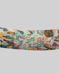 The Pashmina Poem: Wool Scarf in Orange & Green