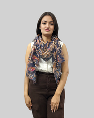 Whispers in Cotton: A Tale of Timeless Grace in Blue Paisley Prints