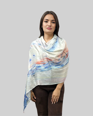 Vellon Micro Modal Print in white