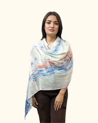 Vellon Micro Modal Print in white