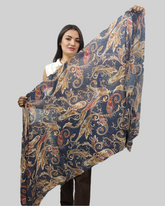 Whispers in Cotton: A Tale of Timeless Grace in Blue Paisley Prints