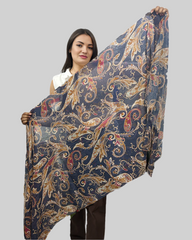 Whispers in Cotton: A Tale of Timeless Grace in Blue Paisley Prints