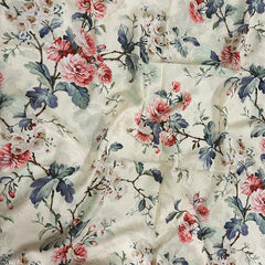 Whispers of Bloom: Cotton Modal Print Scarf in Floral Yellow