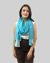 The Belmont Modal Reversible Scarf in Blue