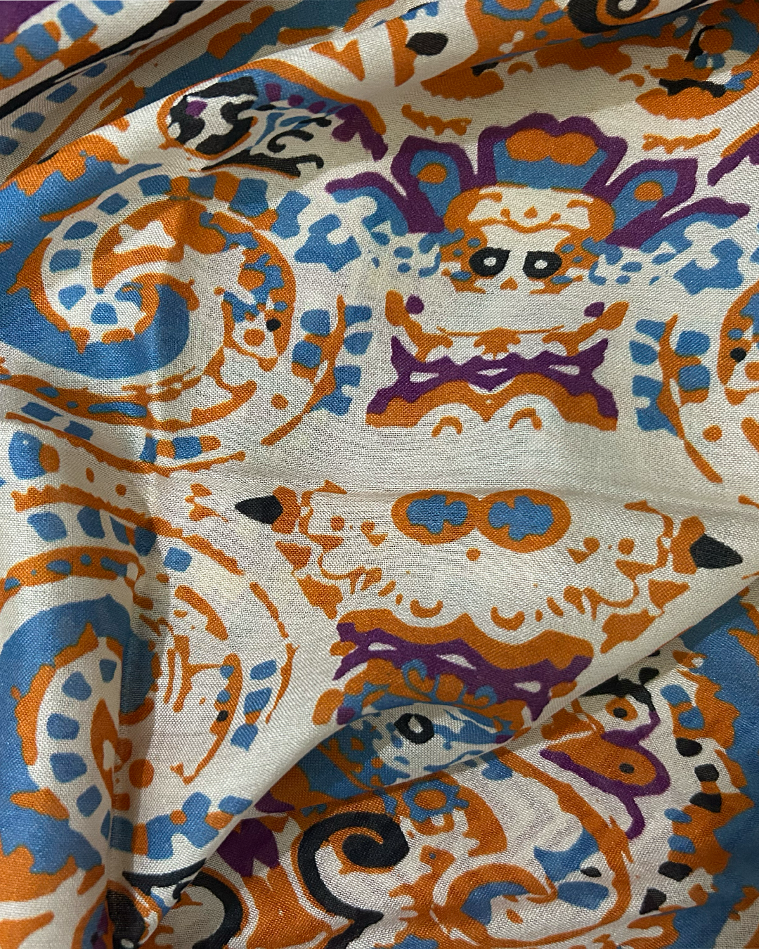 Nuvé Silk Scarf in Orange