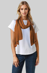 The Belmont Modal Reversible Scarf in Brown