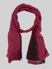 The Windsor Wool and Silk Scarf in Maroon